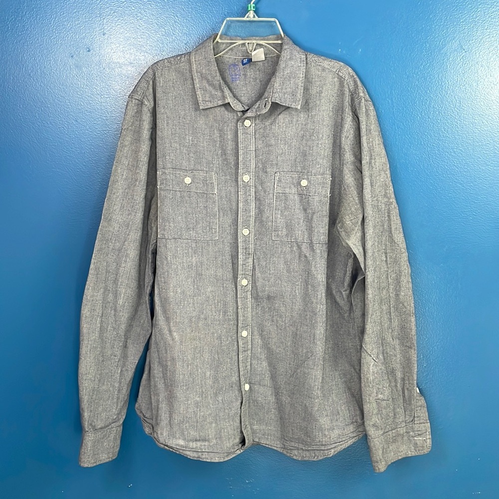 Blue Button Down DIVIDED Shirt